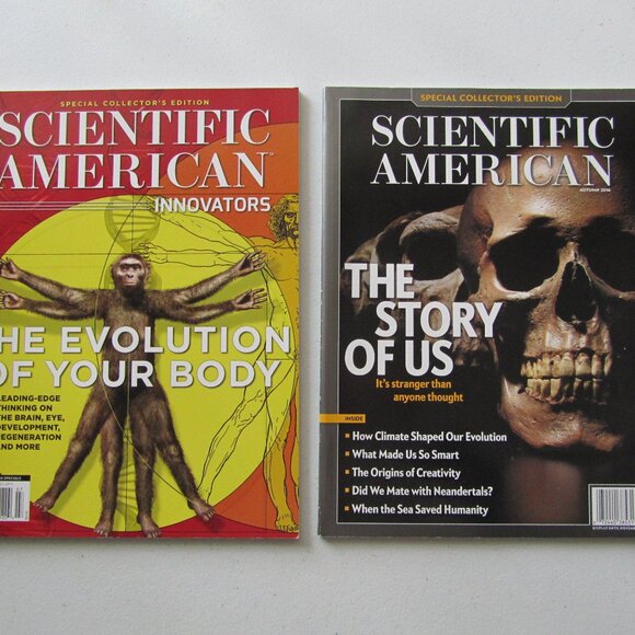 The Evolution of Your Body The Story of Us Scientific American Lot of 2 Magazine - Picture 1 of 3